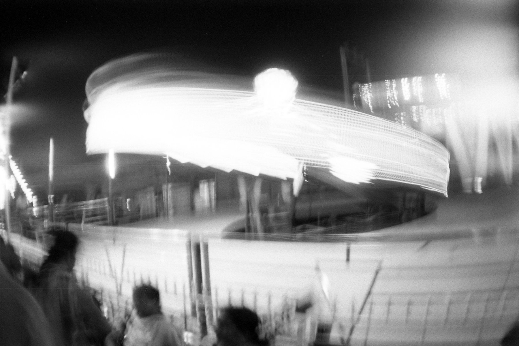 A long exposure showing motion blur.